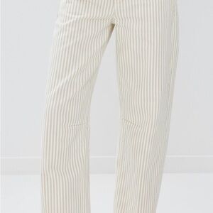 Citizens Of Humanity Cream MIRO Striped Women Jeans